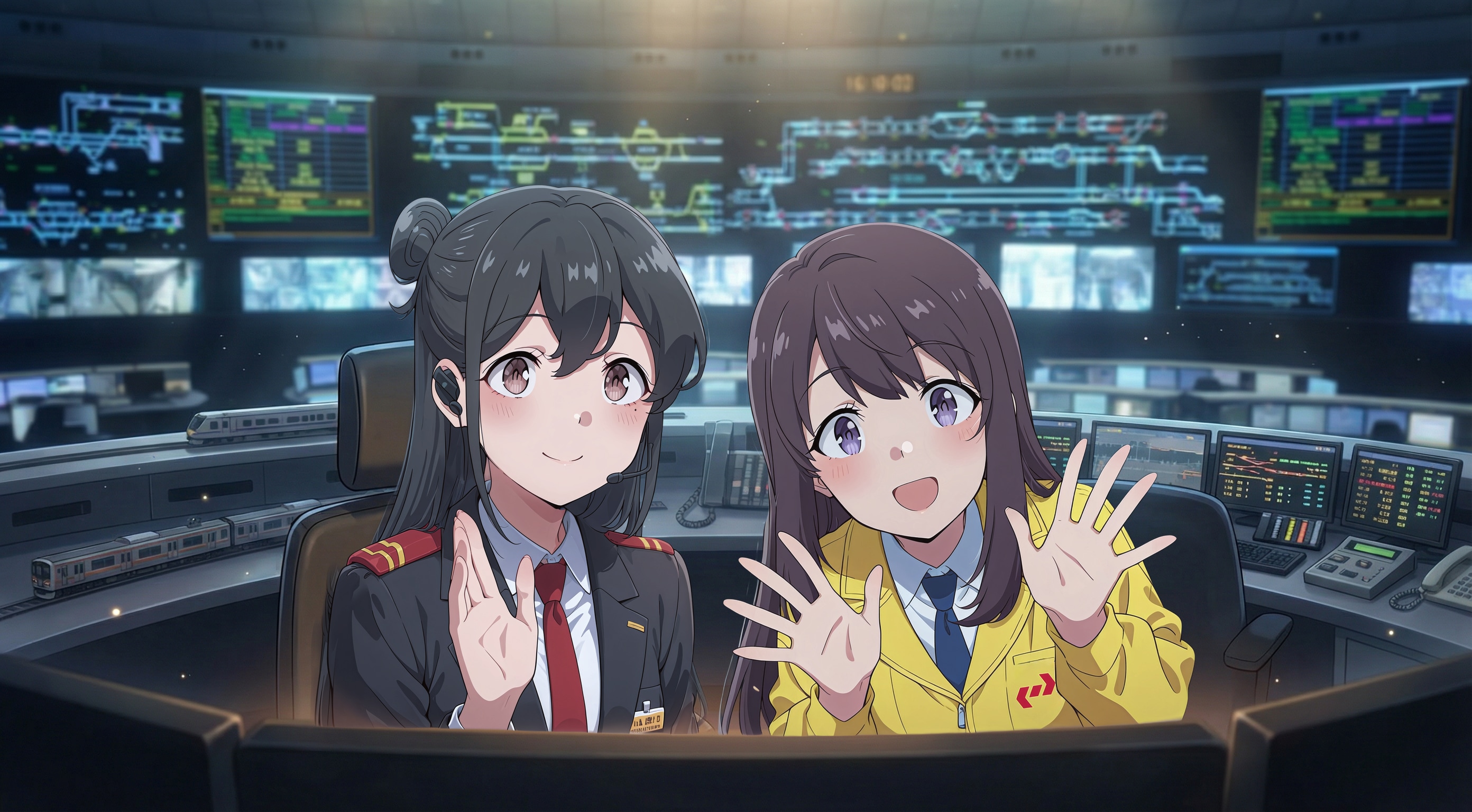 「見守ってるよ、いってらっしゃい！」優しい声が導く鉄路-5.2 | の人気AIイラスト・グラビア