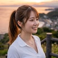 岬の夕焼け 4枚目