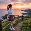 岬の夕焼け 7枚目