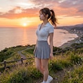 岬の夕焼け 6枚目