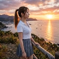 岬の夕焼け 8枚目