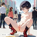 眼鏡っ子_路上にて① 10枚目