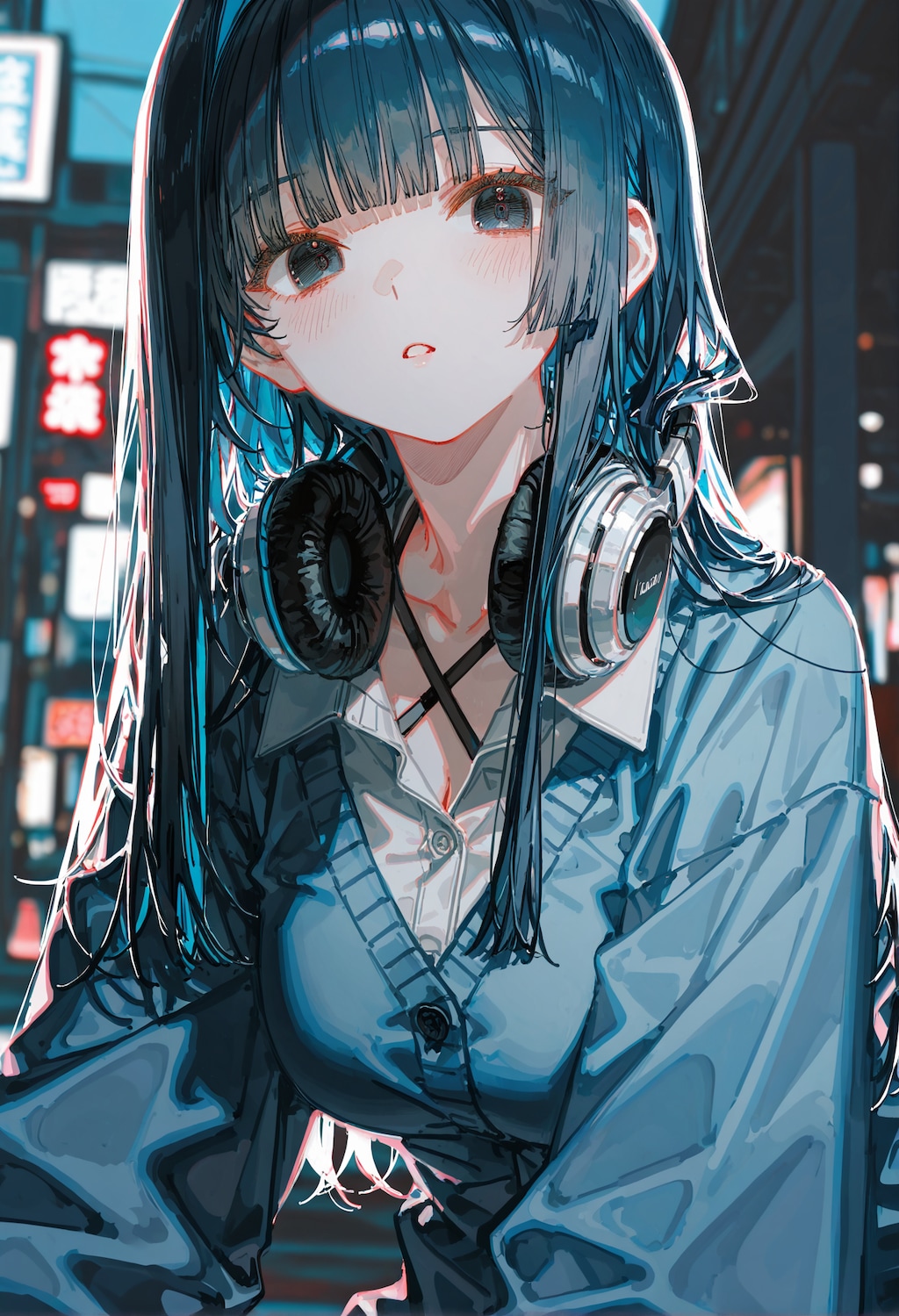 夜とヘッドフォン
