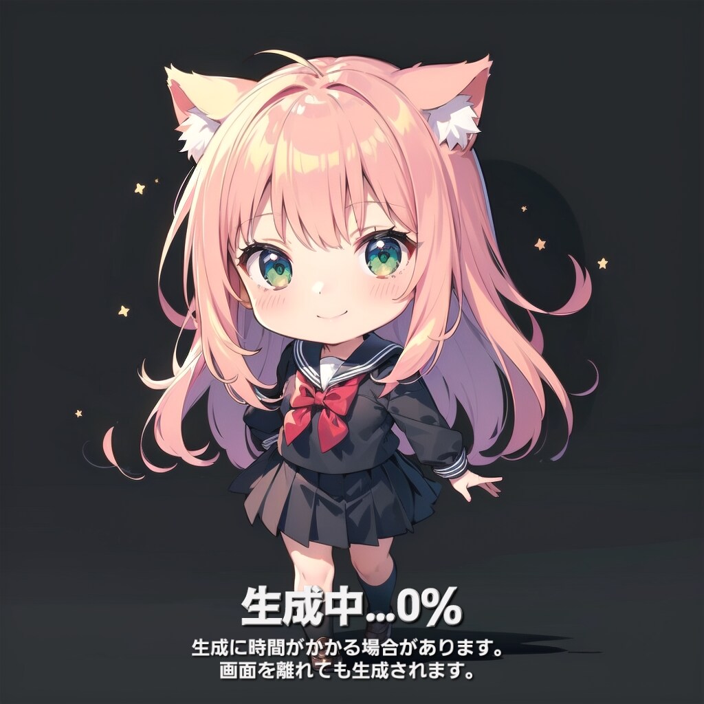 ちちぷい生成画面(うちの子ver.)🐱🐰🐺🐱