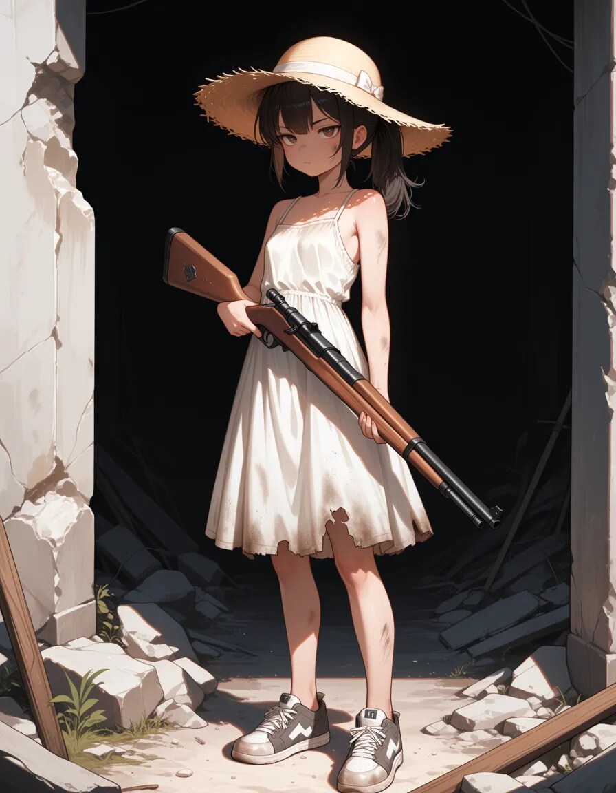 廃墟に潜む子鬼に肝を冷やす