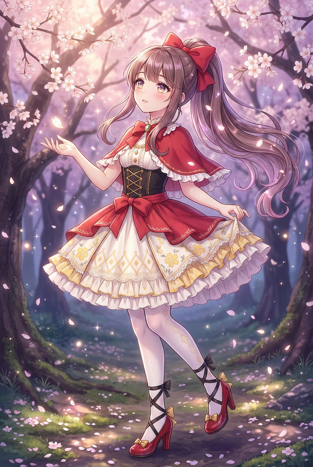 緋花舞う琥珀の夢姫、永遠春の囁き