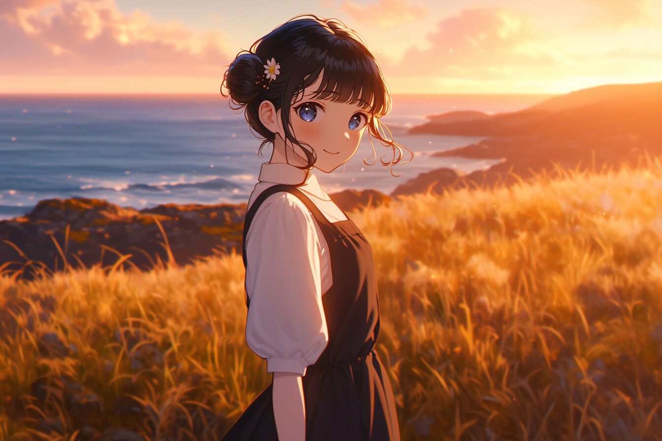 夕暮れのおだんごちゃん🍡✨217 | の人気AIイラスト・グラビア