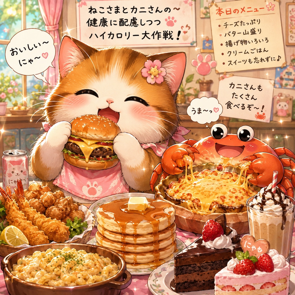 ハイカロリーをくえるんだな