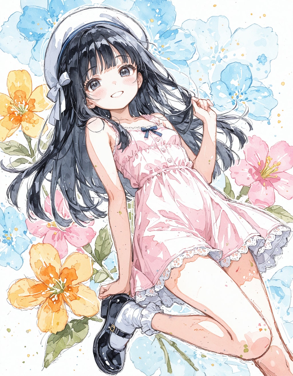 水彩春香