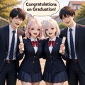 卒業式の後は‥ 2枚目