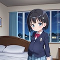 種付けされ、お腹がふっくらした美少女 5枚目