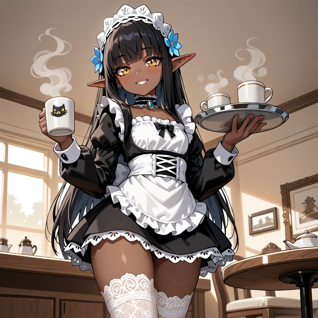 コーヒーォお持ちしましたよ。 | の人気AIイラスト・グラビア