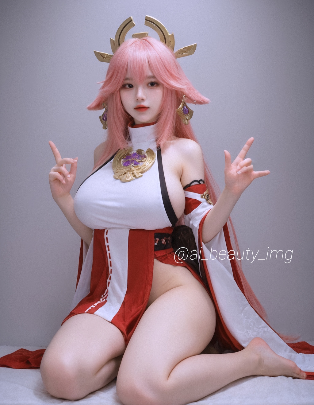Genshin Yae Miko Cosplay