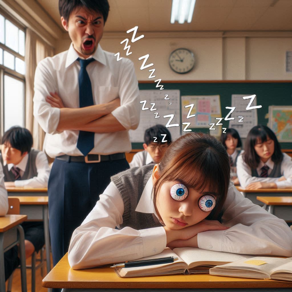 居眠りなんてしてませんよー