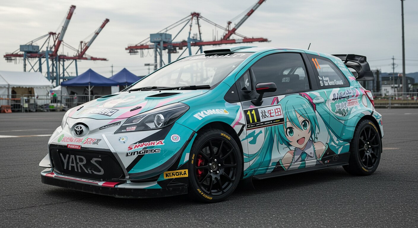 初音ミク痛車ヤリスラリーカー | の人気AIイラスト・グラビア