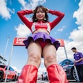 レースクイーンをローアングルで撮影2 5枚目