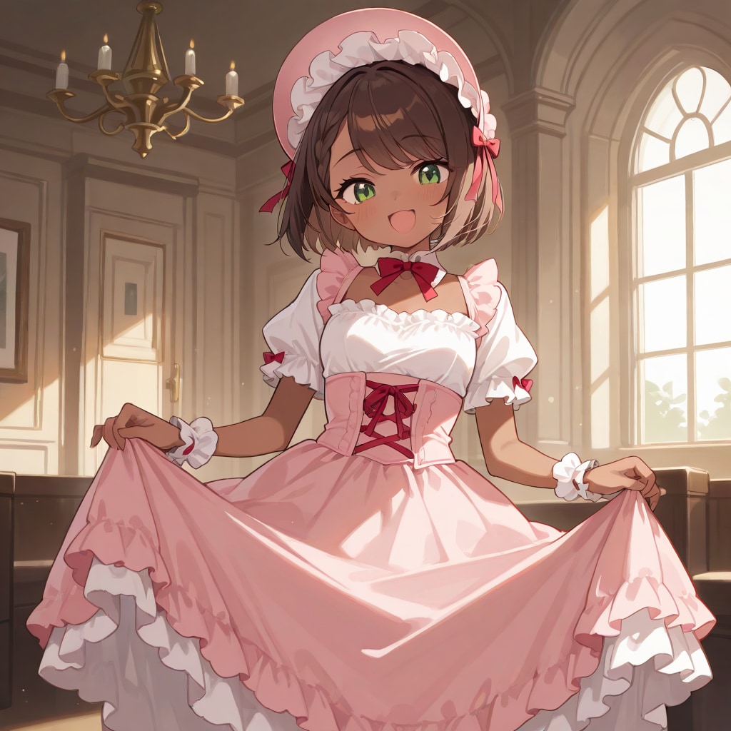 褐色お嬢様