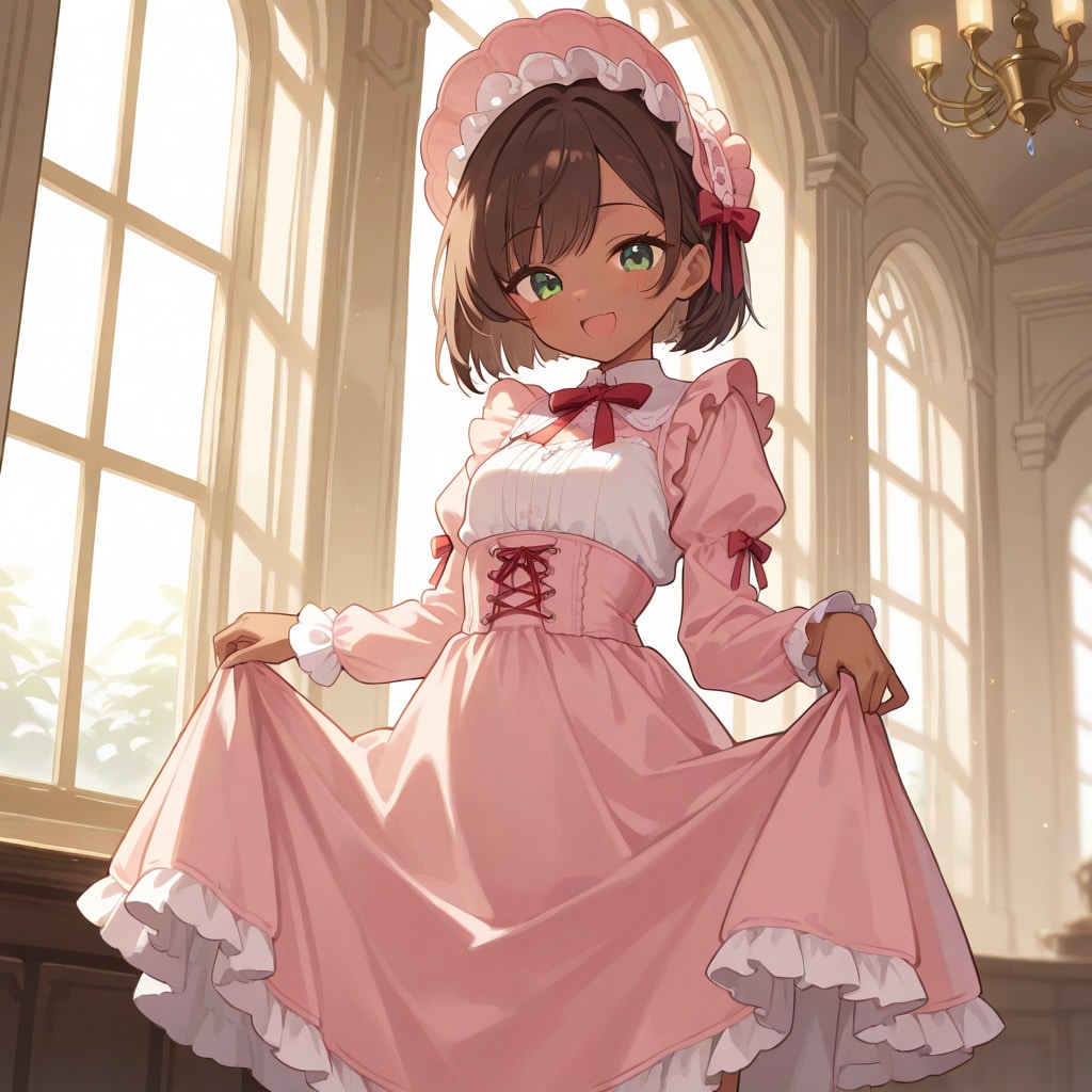 褐色お嬢様