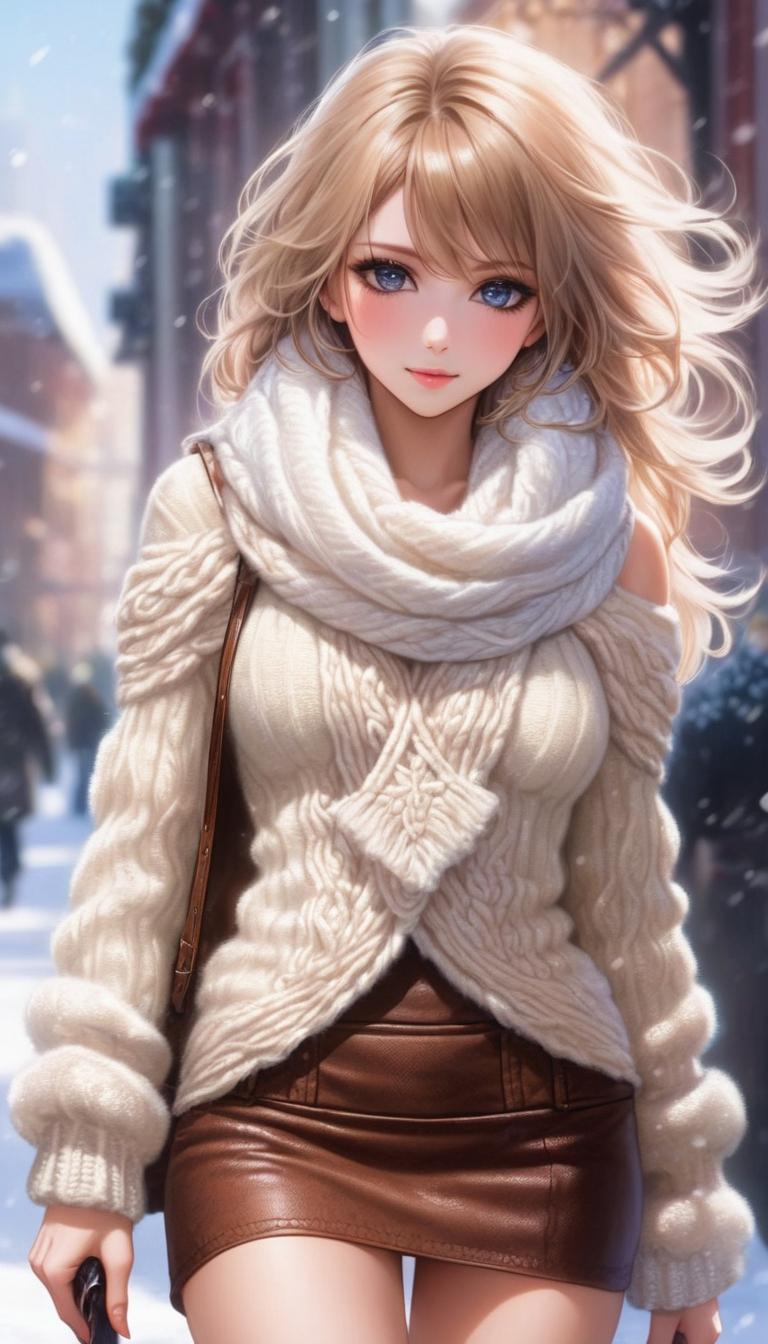 冬のストリートファッション　２ | の人気AIイラスト・グラビア