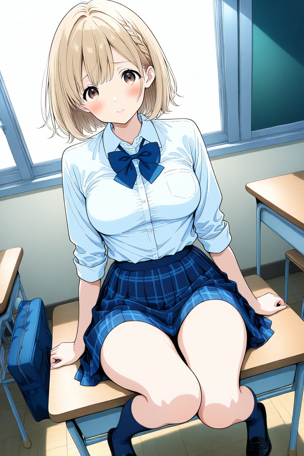 ベージュ髪の学生【BEHIMOTH】