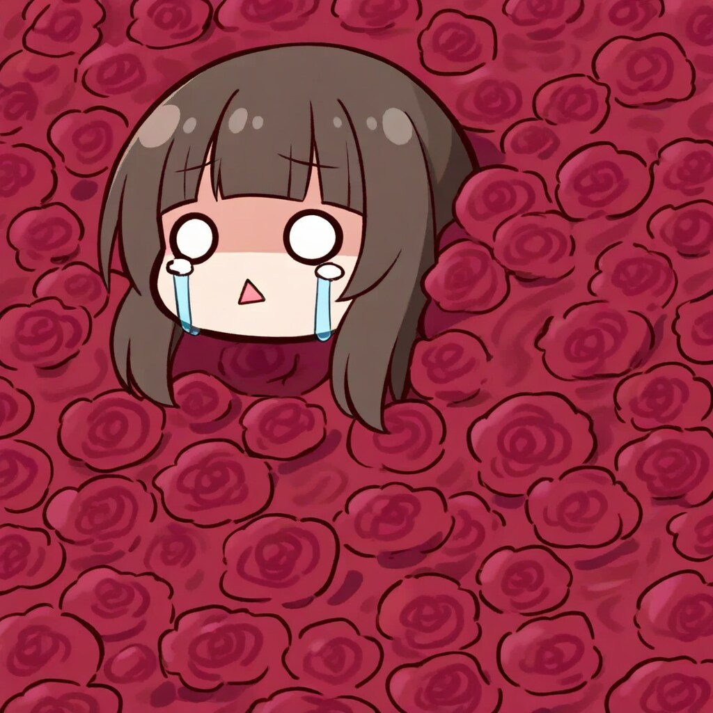 ヘリオガバルスの薔薇に埋まるちび奏音ちゃん