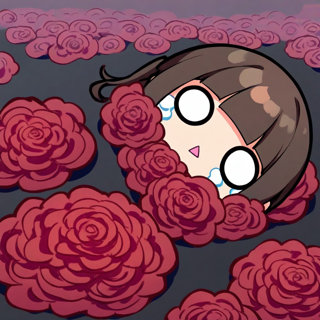 ヘリオガバルスの薔薇に埋まるちび奏音ちゃん