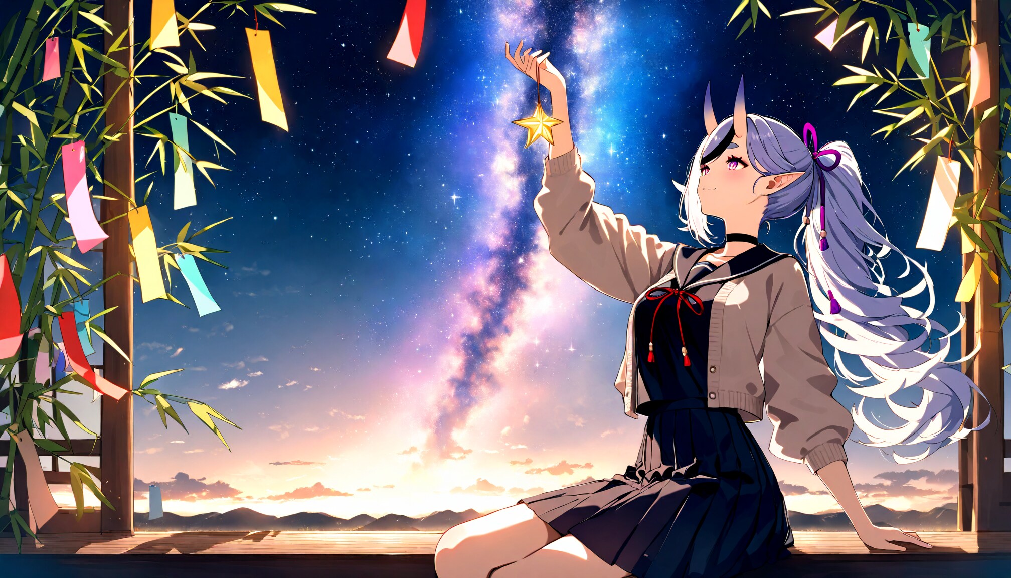 七夕８ - 竜胆尊 / にじさんじ | の人気AIイラスト・グラビア