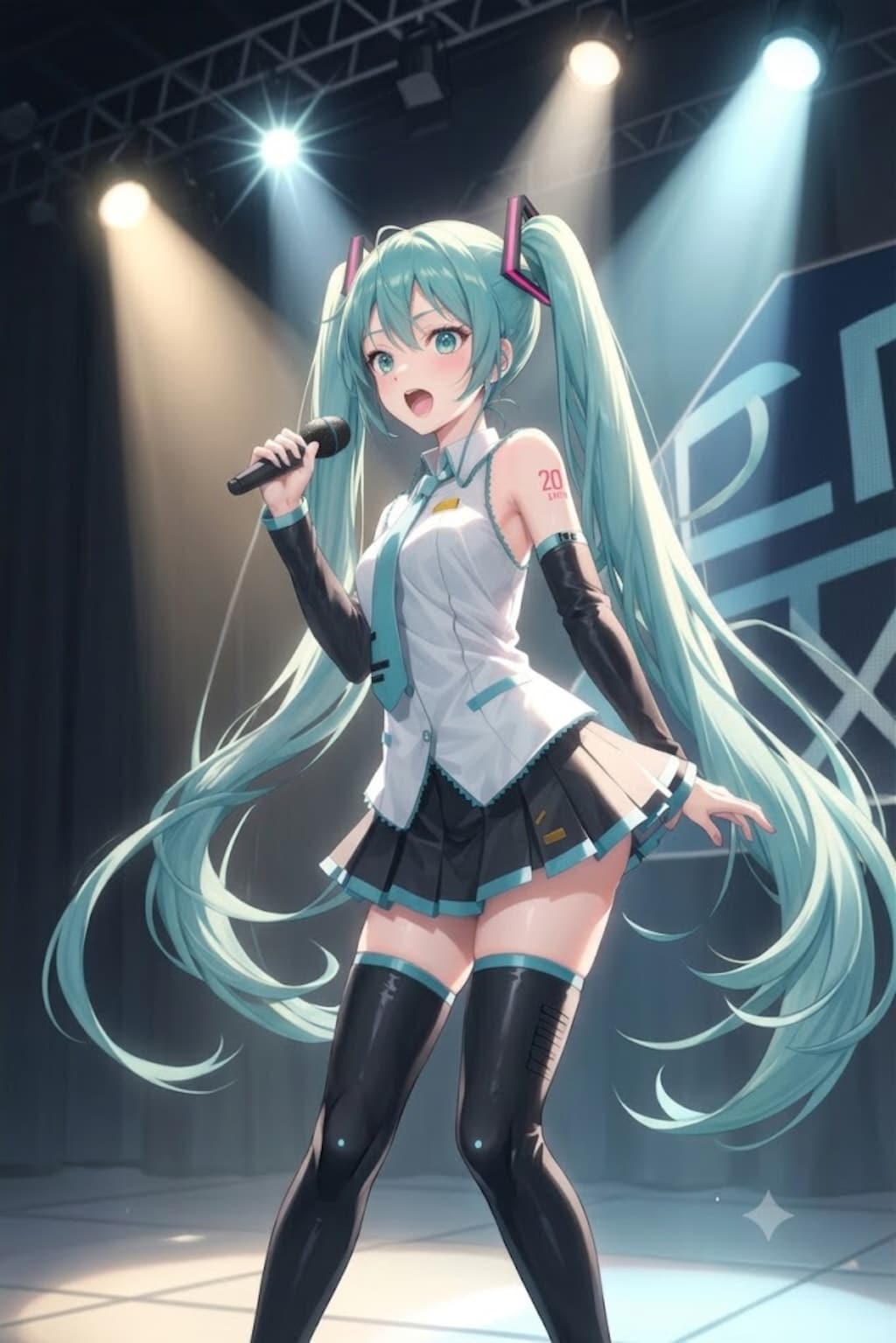 V4B初音ミクをGeminiで再生成（i2i）