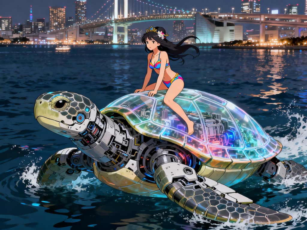 竜宮の乙姫、初めての空、初めての街