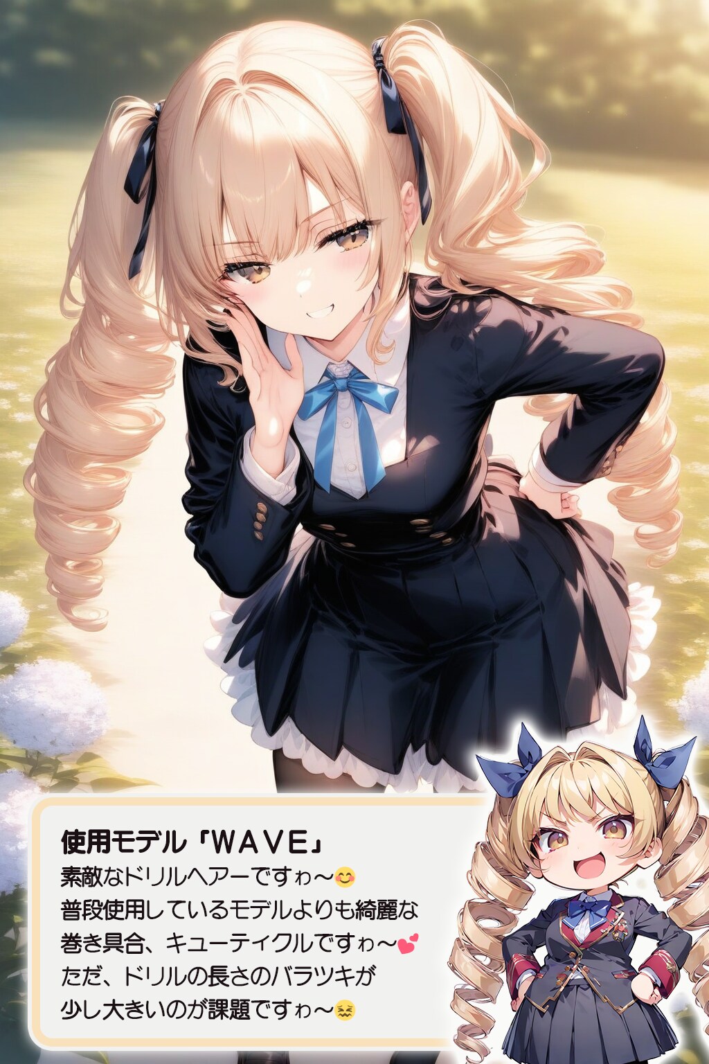 お嬢様のドリルヘアー検証報告