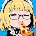 メガネかけ おピッツァもぐもぐ メイドちゃん🍕👓 5枚目