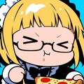 メガネかけ おピッツァもぐもぐ メイドちゃん🍕👓 6枚目