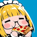 メガネかけ おピッツァもぐもぐ メイドちゃん🍕👓 7枚目