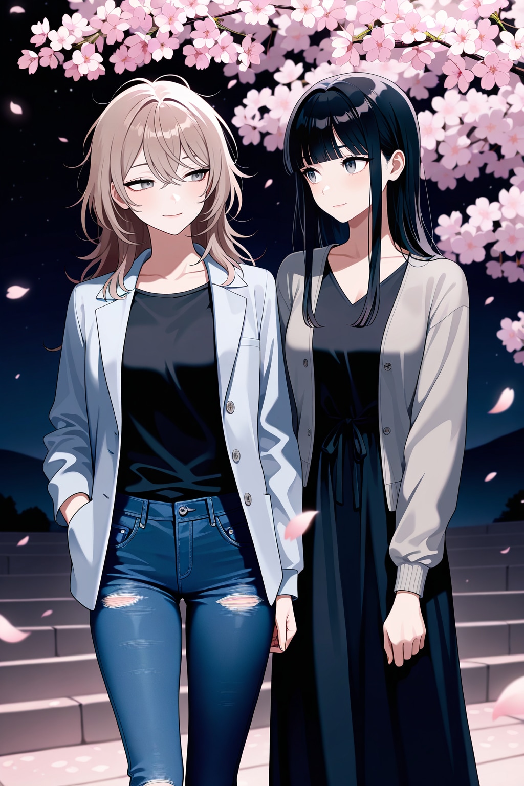 夜桜デート