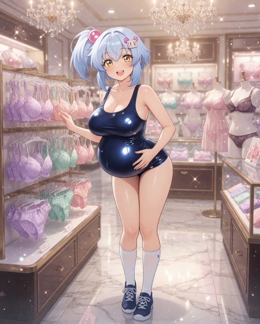 シロちゃんとスク水モールなう
