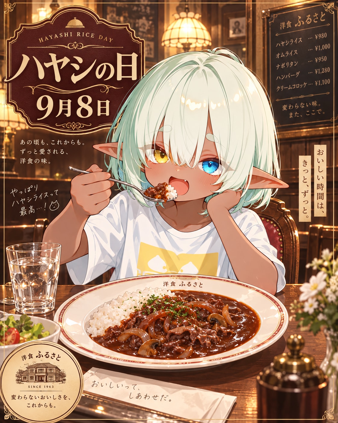 [今日は何の日 9/8] ハヤシの日 | の人気AIイラスト・グラビア
