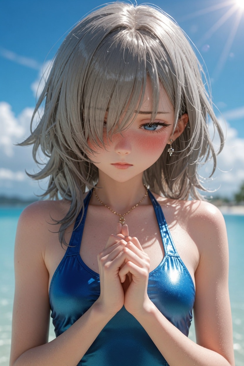 海って恥ずかしい…