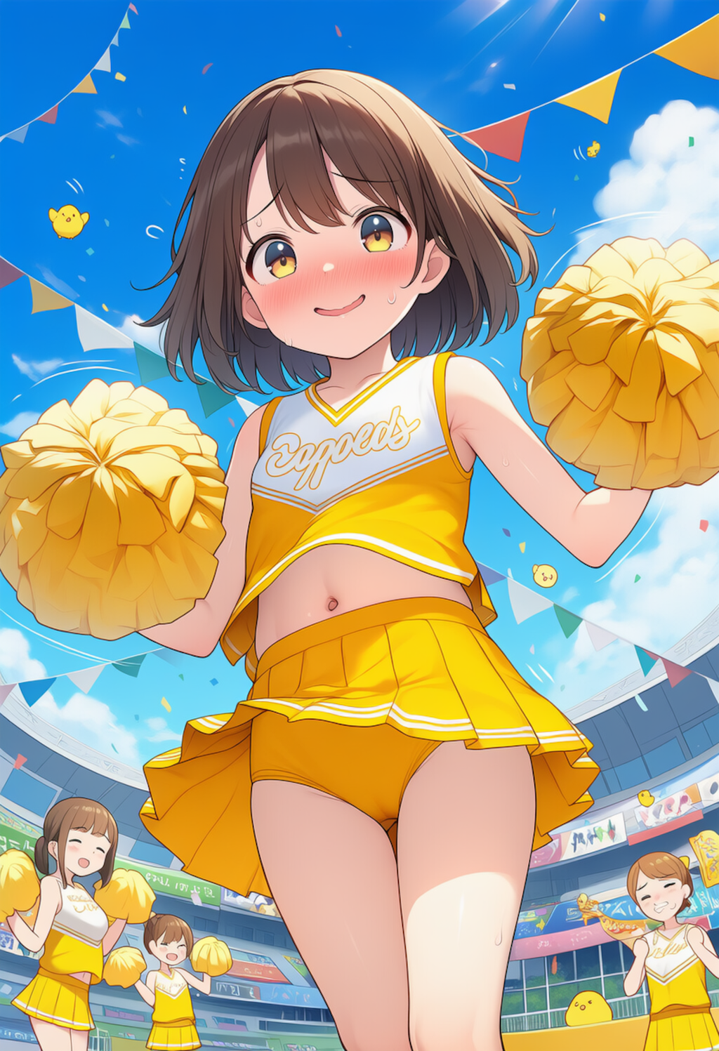 わたしたち！せーのっ…ひよっこチアガールズです！