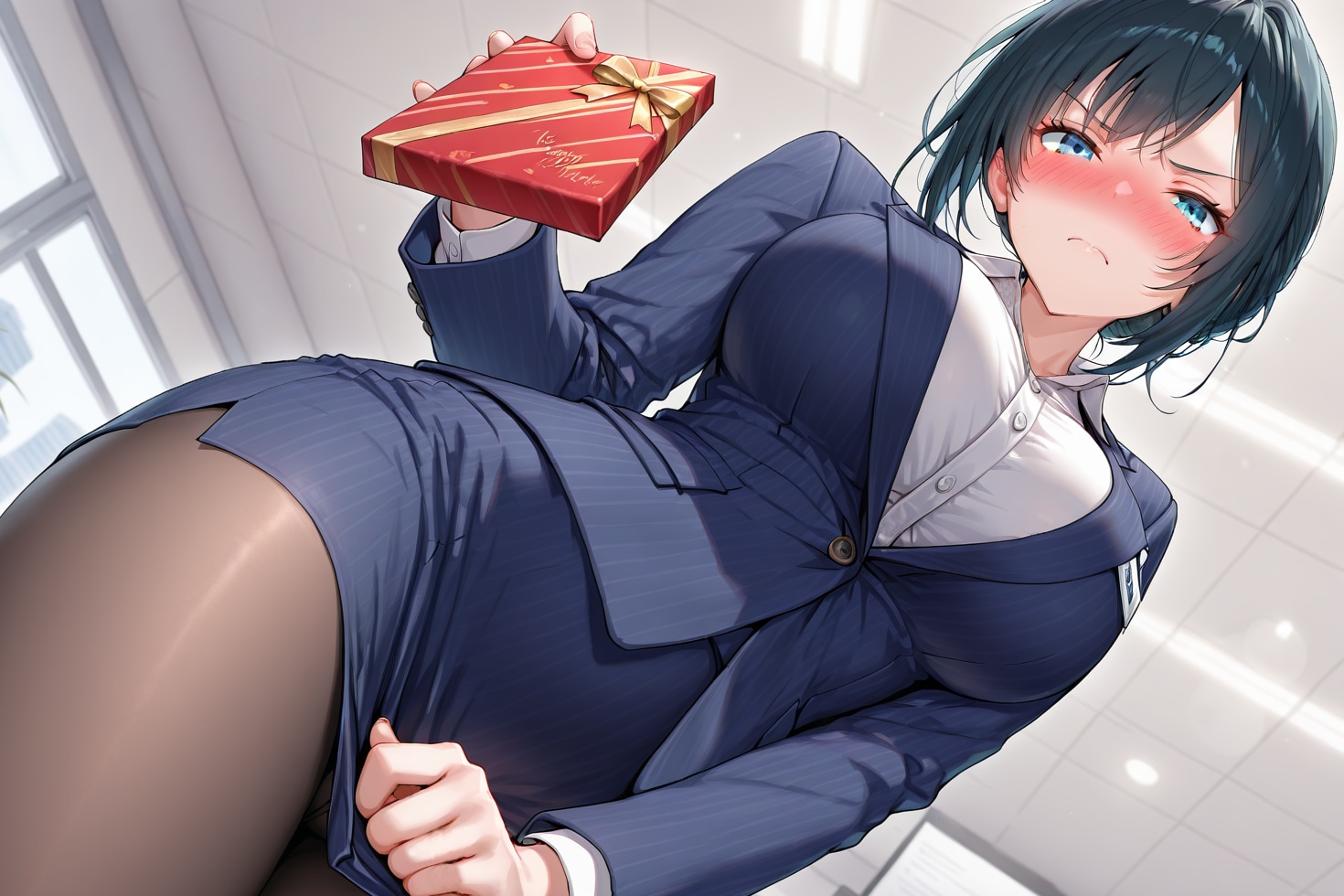 バレンタイン #3　ローアングラーにチョコを・・・　QILIN | の人気AIイラスト・グラビア