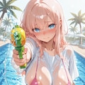 えちどなちゃんと水鉄砲 7枚目
