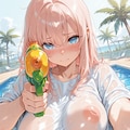 えちどなちゃんと水鉄砲 2枚目