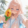 えちどなちゃんと水鉄砲 3枚目