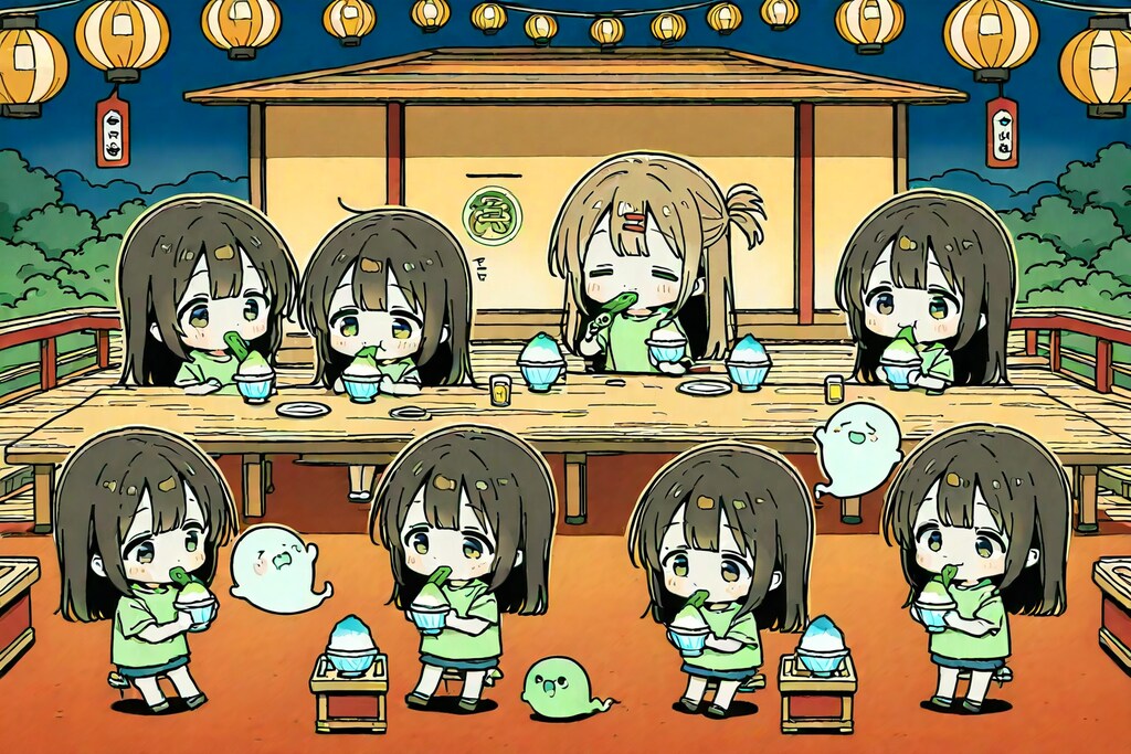 鬼と河童のお化け―しょん納涼祭