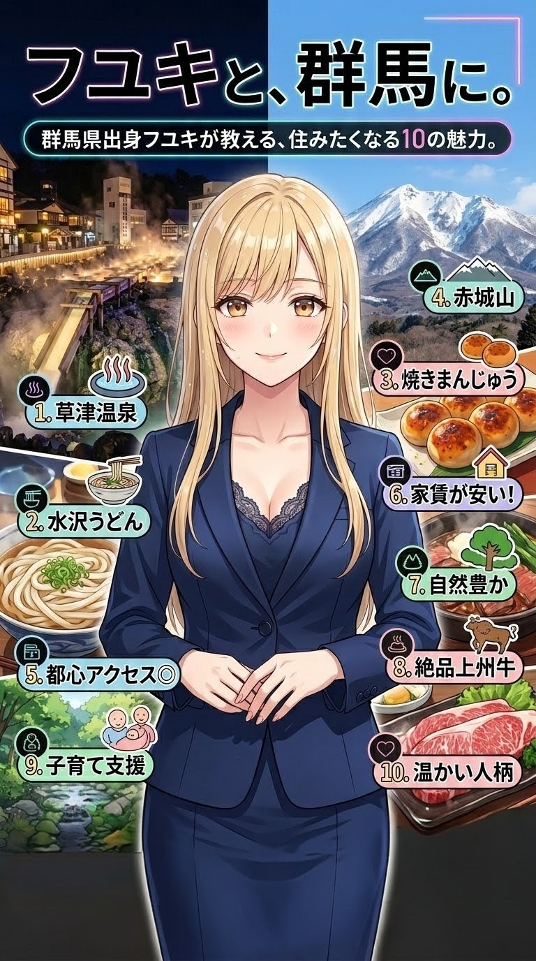 群馬を紹介するフユキ