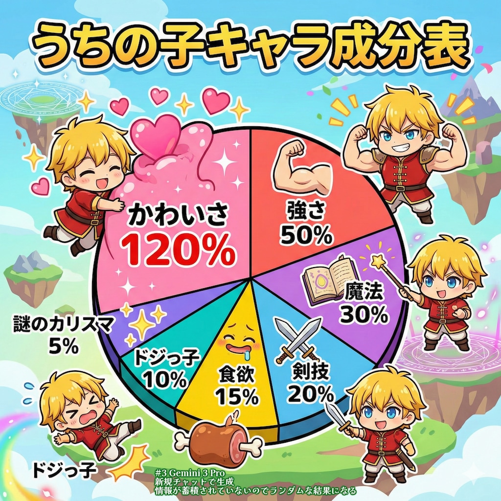 うちの子キャラ成分表インフォグラフィック