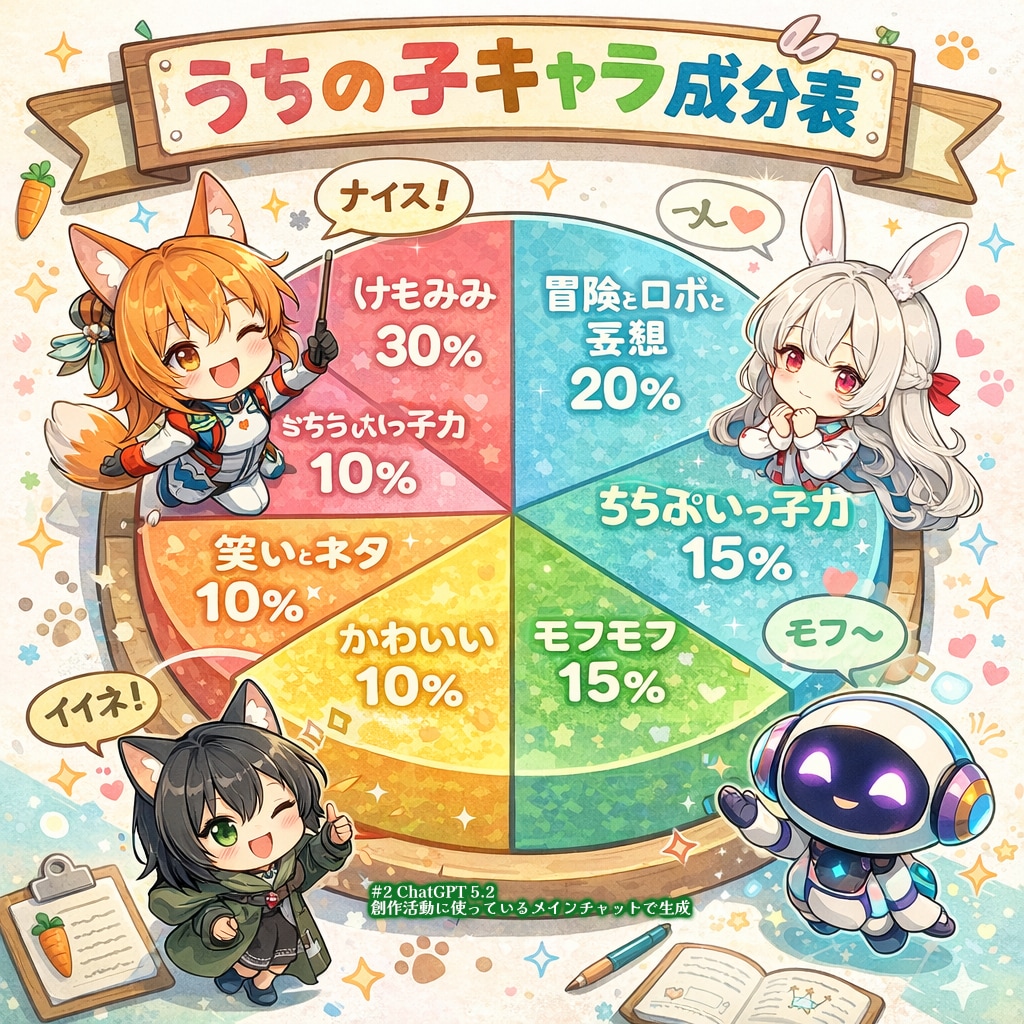 うちの子キャラ成分表インフォグラフィック