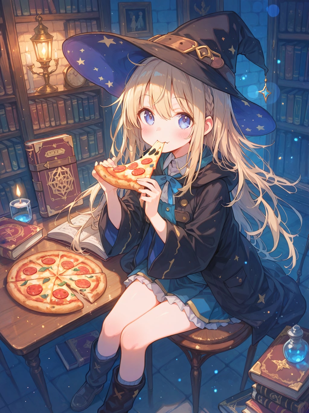 深夜の魔法学習のお供に