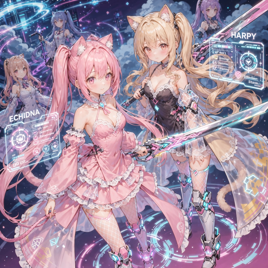 ECHIDNAちゃん、HARPYちゃん