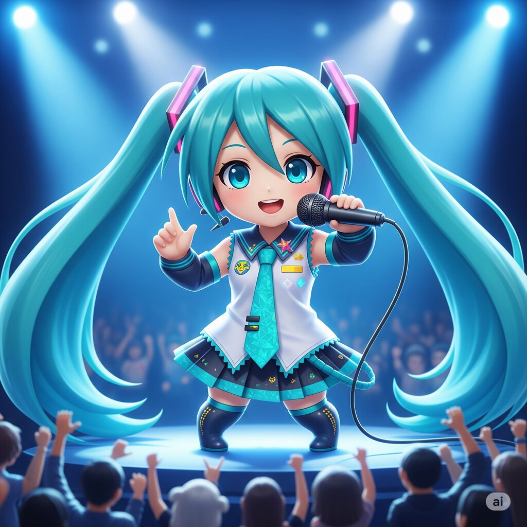 ミクちゃんライブする