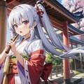 銀髪ちゃん　巫女､Ver 8枚目
